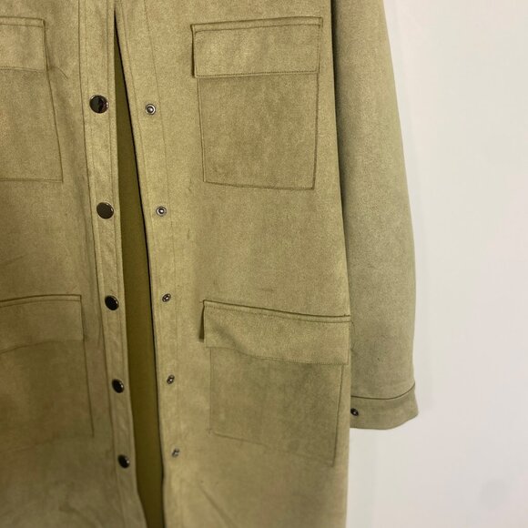🍃 Solitaire Olive Utility Jacket - Picture 2 of 3